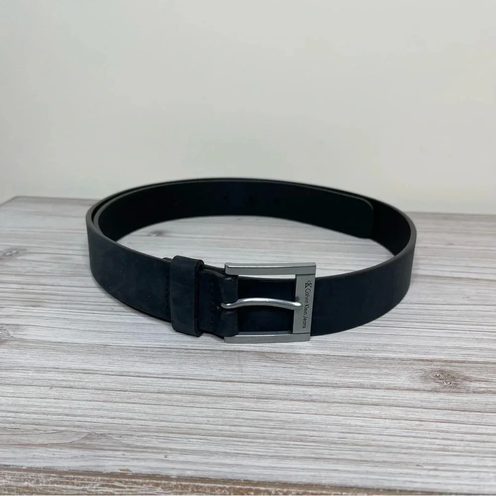 Calvin Klein Men’s Smooth Harness Buckle Belt Size 48